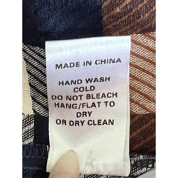 MWT ODDY Western Plaid Button Down Long Sleeve Size Small Lumberjack Country - Picture 6 of 7